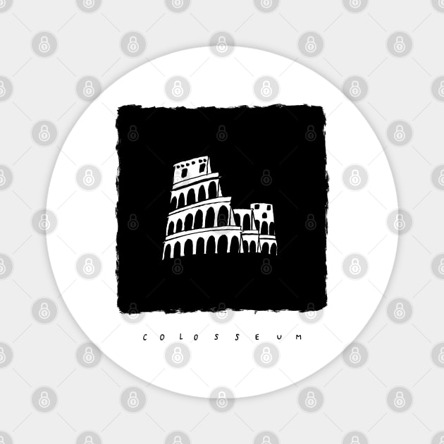 Colosseum ink Magnet by Aidi Riera